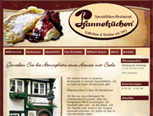 Tablet Screenshot of pfannekuchen-hameln.de